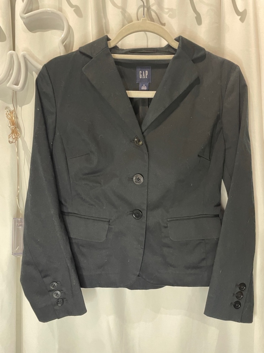 GAP vintage 2004 Black Women's Single-Breasted Tailored Blazer